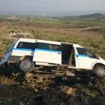 Manisa'da minibüs devrildi: 6 yaralı