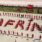Lise öğrencilerinden "Afrin" koreografisi