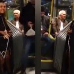 Metrobüste herkesi şoke eden yolcu!