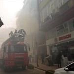 Amasya'da iş merkezinde yangın
