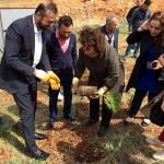 Afrin şehitleri anısına fidan dikildi