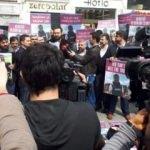 Filistinli gazetecinin vurulması protesto edildi