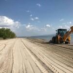 Hirfanlı Barajı'ndaki Savcılı plajı yenileniyor