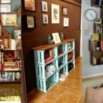 Meyve kasasından dekoratif raf yapımı