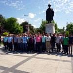 Edirne'de bazı belediye işçilerinden iş bırakma eylemi