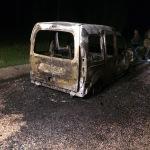 Sivas'ta araç yangını