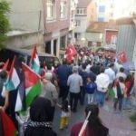 Tophane'de Filistin'e destek yürüyüşü