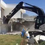 Muğla'da sit alanındaki otel inşaatı yıkıldı