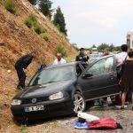 Denizli'de trafik kazası: 2 yaralı