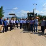 Kumluca'da asfaltlama &ccedil;alışması