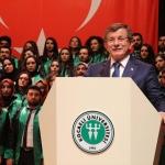 Eski Başbakan Ahmet Davutoğlu, mezuniyet törenine katıldı