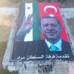 Darmık Dağı'nda Erdoğan posteri