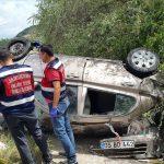 Tokat'ta otomobil devrildi: 1 ölü, 1 yaralı