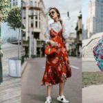Sezonun trendi çiçekli elbise kombinleri