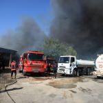 Malatya'da dondurma fabrikasında yangın