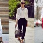 Cigarette pantolonla uzun gösteren kombinler