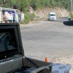 Fethiye'de helikopter destekli trafik uygulaması