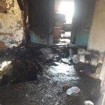 Banaz'da ev yangını
