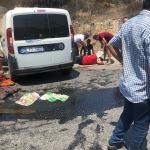 Bodrum'da forklift ile hafif ticari araç çarpıştı: 3 yaralı