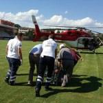 Ambulans helikopter bebek için havalandı
