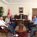 Futbolun efsanelerinden Vali Kalkancı'ya ziyaret
