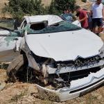 Burdur'da otomobil devrildi: 5 yaralı