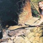 Arzu Yanardağ köy tatilinde!
