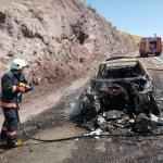 Malatya'da araç yangını