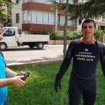Amasya'da itfaiyeden güvercin kurtarma operasyonu