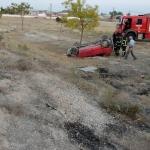 Aksaray'da otomobil şarampole devrildi: 7 yaralı
