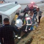 Malatya'da minibüs devrildi: 7 yaralı