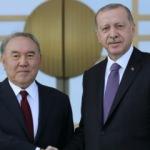 Erdoğan, Nazarbayev'le bir araya geldi