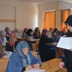 Çumra'da anne ve anne adaylarının sınav heyecanı