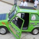 Hurda otomobile güneş enerjisi yüklediler