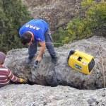 Kayaların arasına düşen oğlak AFAD ekiplerince kurtarıldı