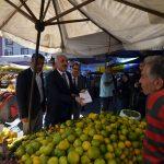 Çorum Belediye Başkanı Gül'den semt pazarında fatura denetimi