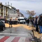 Konya'da trafik kazası MOBESE'ye yansıdı