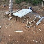 Banaz'daki piknik alanı tahrip edildi