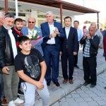 Milli güreşçi Süleyman Atlı, memleketinde davul zurnayla karşılandı