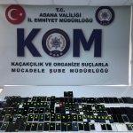 Adana'da kaçak telefon operasyonu