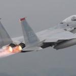 F-15’in sert inişi videoya kaydedildi