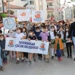 Seferihisar'da lösemili çocuklar için yürüyüş