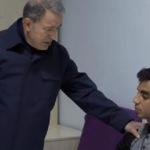 Bakan Akar, yaralanan askerleri ziyaret etti