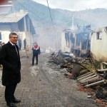Sivas'ta 8 müstakil ev yandı
