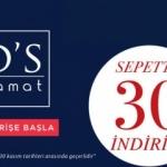 Efsane Hafta Sonu Sepette %30 İndirim