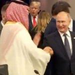 Putin ve Prens'in selamlaşma anı dikkat çekti