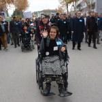 Zile'de engelliler için yürüyüş yapıldı