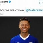 Schalke'den G.Saray'a mesaj! Tweet attılar