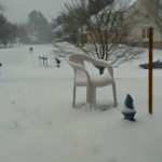 Kar yağışının hızlandırılmış hali