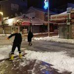 Akşehir'de kar temizlik çalışması başlatıldı